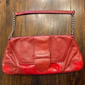 Bebe - Red Leather Clutch
